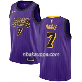 Los Angeles Lakers JaVale McGee 7 2018-19 Nike City Edition Violetti Pelipaidat Swingman - Miesten